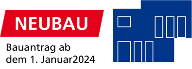 Piktogramm Neubau für die gesetzlichen Vorgaben einer Heizung ab 1. Januar 2024, Gede Mannheim
